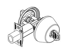 Corbin Russwin DL2211/DL3211 Single Cylinder x Blank Deadlock
