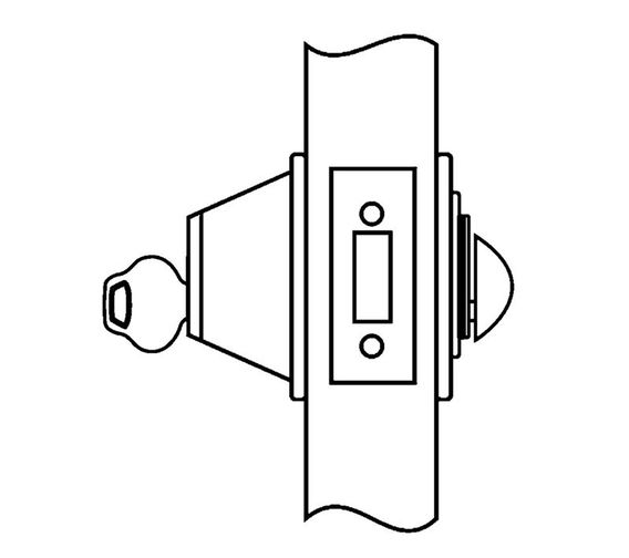 Corbin Russwin DL3013 Single Cylinder Deadlock