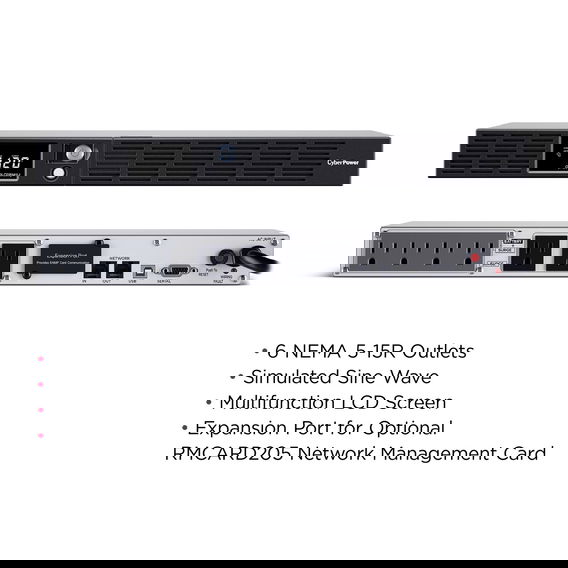 CyberPower OR500LCDRM1U Smart App LCD UPS System