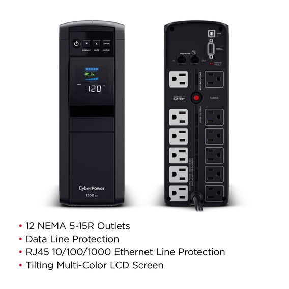 CyberPower CP1350PFCLCD PCF Sinewave UPS System