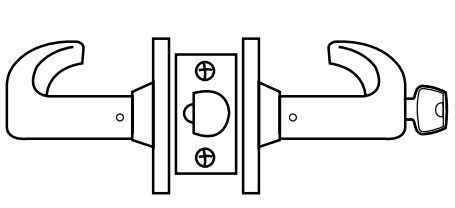 Sargent 10X Line Heavy Duty Cylindrical Lever Lock, Classroom (37) Function