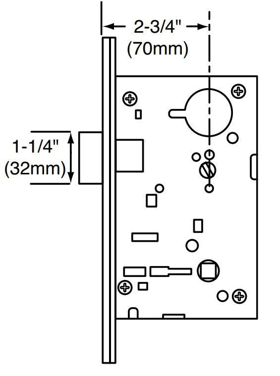 Sargent 8200 Series Deadbolt, Deadlock (22) Function
