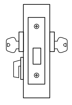Sargent 4870 Series Deadbolt, Public Toilet