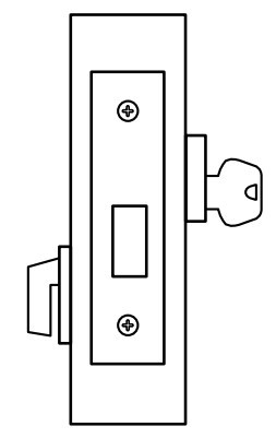 Sargent 4870 Series Deadbolt, Single Cylinder x Thumbturn