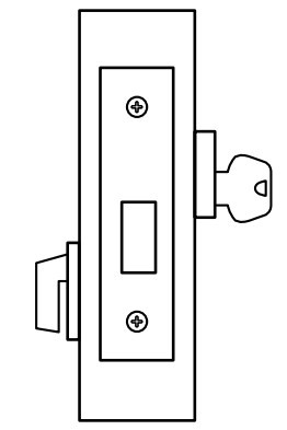 Sargent 4870 Series Deadbolt, Classroom x Thumb Turn