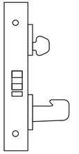 Sargent 8200 Series Heavy Duty Mortise Lockset, Closet (8236) Function