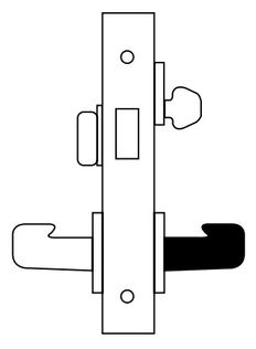 Sargent 8200 Series Heavy Duty Mortise Lockset, Dummy Trim Deadlock (8228) Function, Lockbody Only