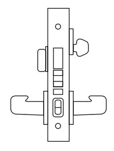 Sargent 8200 Series Heavy Duty Mortise Lockset, Apartment Corridor Door (8243) Function, Trim Only