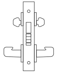 Sargent 8200 Series Heavy Duty Mortise Lockset, Classroom Security Intruder Deadbolt (8241) Function, Lockbody Only