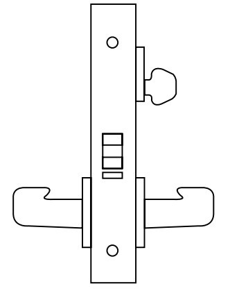 Sargent 8200 Series Heavy Duty Mortise Lockset, Electromechanical, 70/71 Function, Lockbody Only