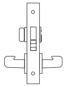 Sargent 8200 Series Heavy Duty Mortise Lockset, Privacy Bath/Bedroom (8268) Function