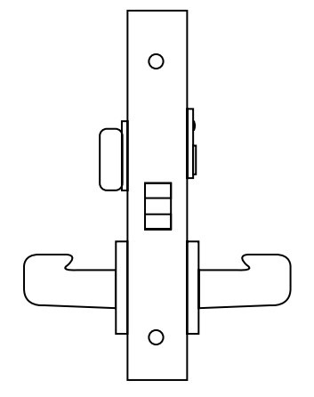 Sargent 8200 Series Heavy Duty Mortise Lockset, Privacy Bath/Bedroom (8265) Function with Indicator