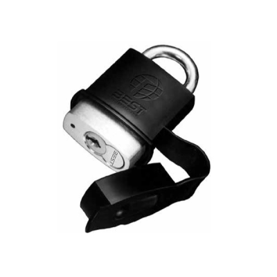 BEST 21B Series Padlock, 7-Pin Housing SFIC Less Core, 5/16"Dia Steel Shackle, 2x7/8" Opening, Satin Chrome