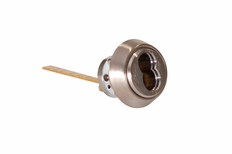 BEST 12E Rim Cylinder, SFIC Prep Less Core, 1-11/32", Satin Chrome
