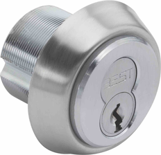 BEST 1E Mortise Cylinder, Less Core, 1-1/4", C181 Cam, RP5, Satin Chrome