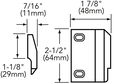 Sargent 648 Flush Panel Strike for Exit Devices