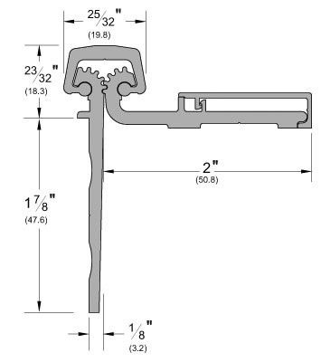 Pemko Continuous Geared Half Surface Hinge