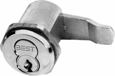 BEST 1E Mortise Cylinder, Less Core, Slabbed Lost Motion, C229 Cam, RP3, Left Hand