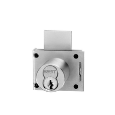 BEST 3L Deadbolt Coin Box Lock, Rim Mount, Less Core
