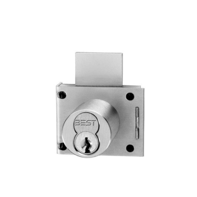 BEST 3L Deadbolt Coin Box Lock, Rim Mount, Less Core