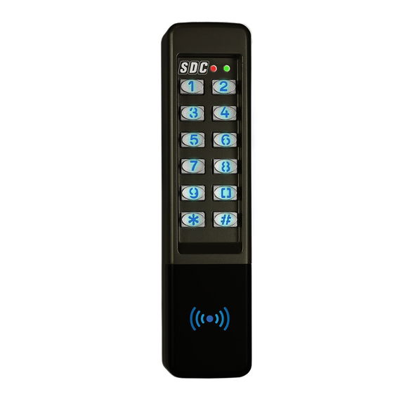 SDC EntryCheck 923 Narrow Indoor/Outdoor Self-Contained Keypad w/ Prox Reader