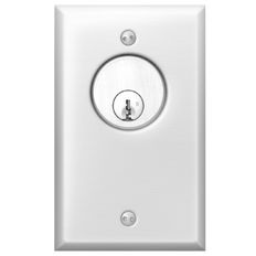 SDC 700 Series Key Switch, Satin Stainless Steel