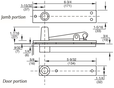 Rixson 340, Center Hung Top Pivot, Standard or Heavy Option