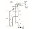 Rixson M190, 3/4" Offset Intermediate Pivot