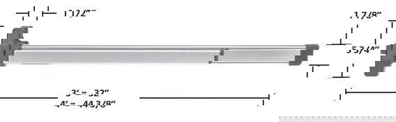 Falcon 19-R Series Rim Exit Device, Panic