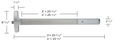 Falcon 24 Series Rim Electronic Exit Device, Panic