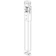 Falcon KR4023 Key Removable Steel Mullion