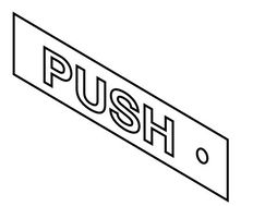 Falcon Push Label for 1490, 1590 Series