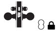 Falcon MA Series Heavy Duty Mortise Lockset, Store Door Function