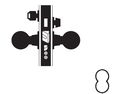 Falcon MA Series Heavy Duty Mortise Lockset, Apartment Corridor (F12/F20) Function