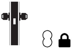 Falcon MA Series Heavy Duty Mortise Deadlock, Two Sided