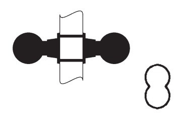 Falcon MA Series Heavy Duty Mortise Dummy Trim