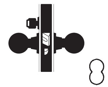 Falcon MA Series Elecronic Mortise Lockset, Fail Secure