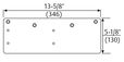 Norton Narrow Top Rail Drop Plate for 7500 Door Closer