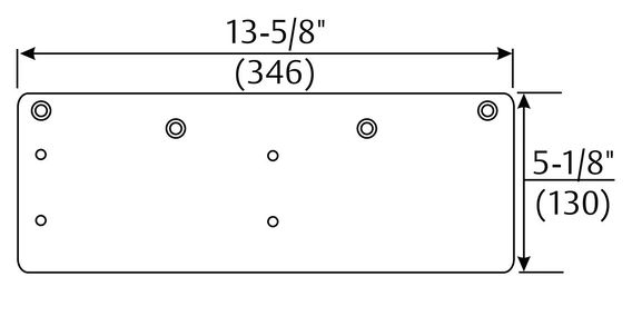 Norton Narrow Top Rail Drop Plate for 7500 Door Closer
