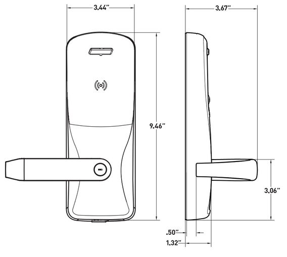 Schlage Electronics CO-200 Series Exit Device Trim