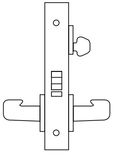 Sargent 8200 Series Heavy Duty Mortise Lockset, Classroom (8237) Function with Indicator