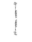 ABH 1855 Manual Flush Bolt, Metal Door Application, Select Single or Pair