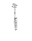 ABH 1855 Manual Flush Bolt, Metal Door Application, Select Single or Pair