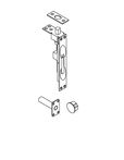 ABH 1856 Manual Flush Bolt, Wood Door Application