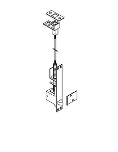 ABH 1860 Automatic Flush Bolt, Metal Door Application, Select Single or Pair