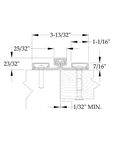 ABH A571 Full Surface Continuous Gear Hinge