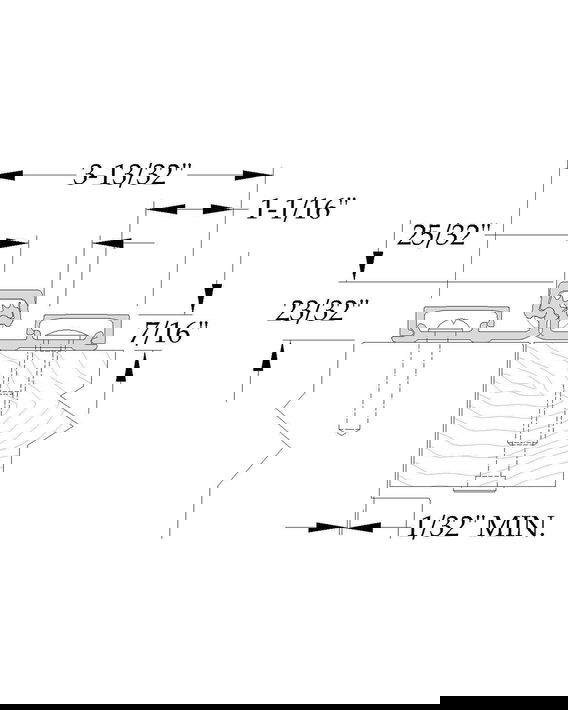 ABH A571 Full Surface Continuous Gear Hinge