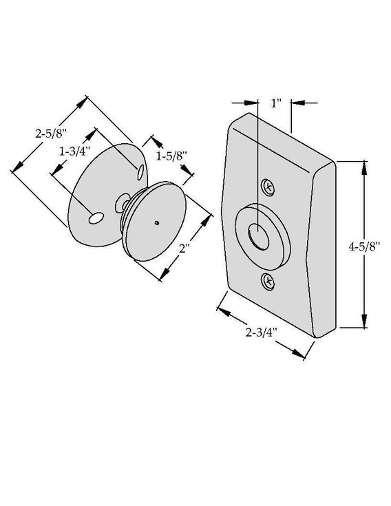 ABH 2100 Recessed Wall Mount Electromagnetic Door Holder