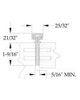 ABH A110 Full Mortise Continuous Gear Hinge