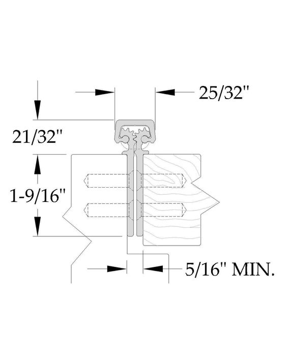 ABH A110 Full Mortise Continuous Gear Hinge